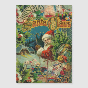 Victorian Santa Claus Christmas Collage Antique 