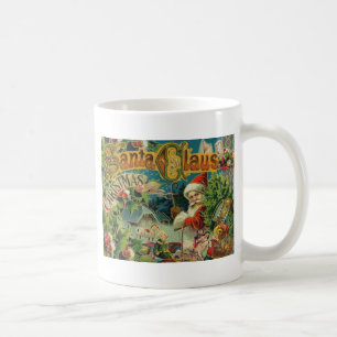 Victorian Santa Claus Christmas Collage Antique Coffee Mug
