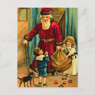 Victorian Santa Claus Christmas Postcards