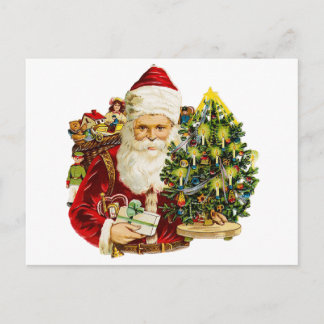 Victorian Santa Claus Holiday Postcard