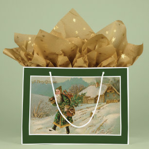 Victorian Santa Claus Large Gift Bag