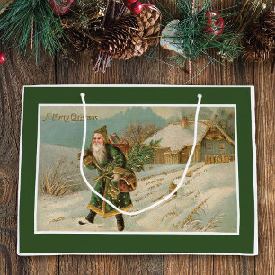 Victorian Santa Claus Large Gift Bag