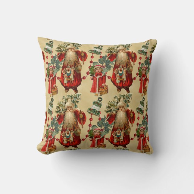 Victorian Santa Cushion (Front)
