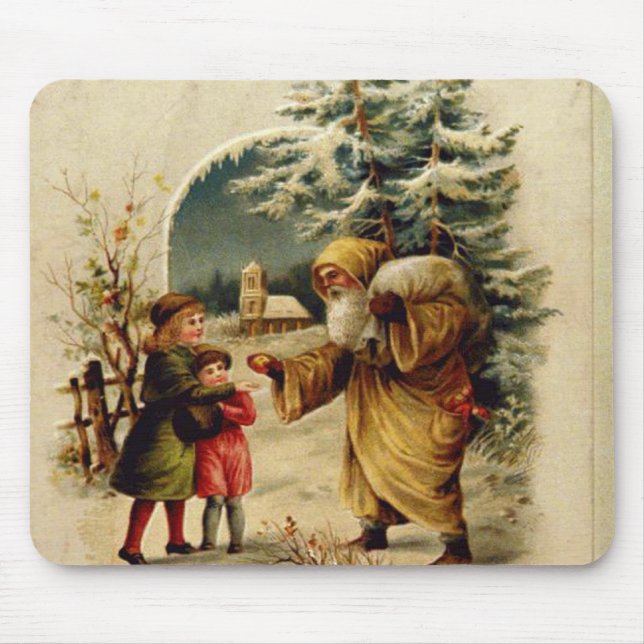 Victorian Santa Mouse Pad (Front)