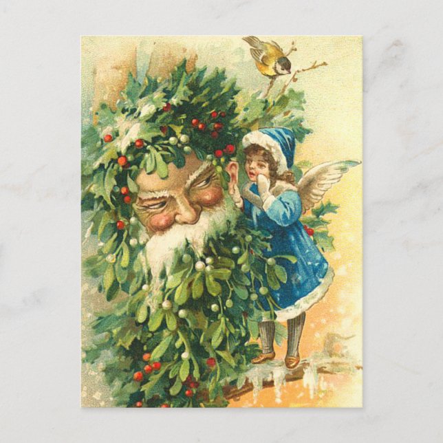 Victorian Santa Post Card (Front)