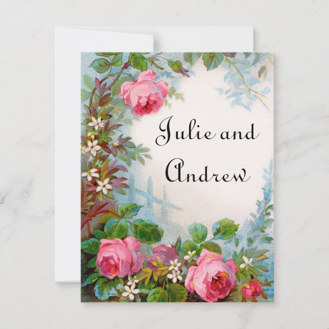 Victorian Save the Date Cards (Front)