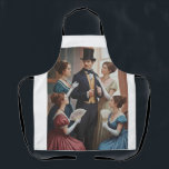Victorian scene apron<br><div class="desc">Stylish apron featuring a classic victorian social scene.</div>