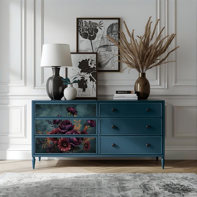 Victorian Sea Green Blossom Glow Decoupage Craft Tissue Paper (Creator Uploaded)