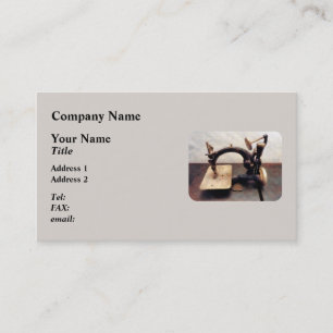 Victorian sewing Machine Business Card