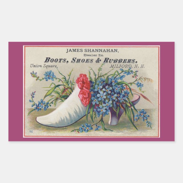 Victorian Shoe Sticker (Front)