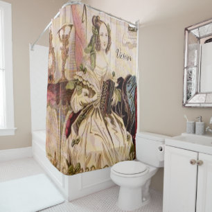 Victorian shower curtain