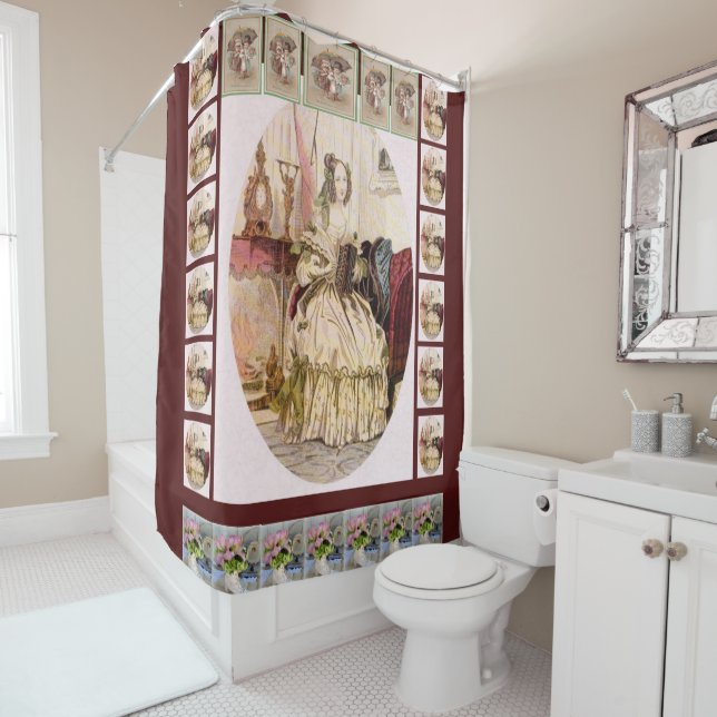 Victorian Shower Curtain (In Situ)