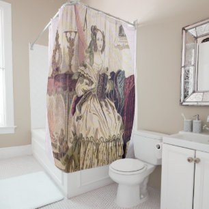 Victorian shower curtain