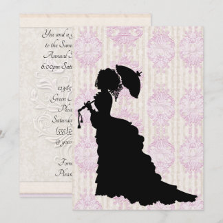 Victorian Silhouette Debutante Ball Invitation