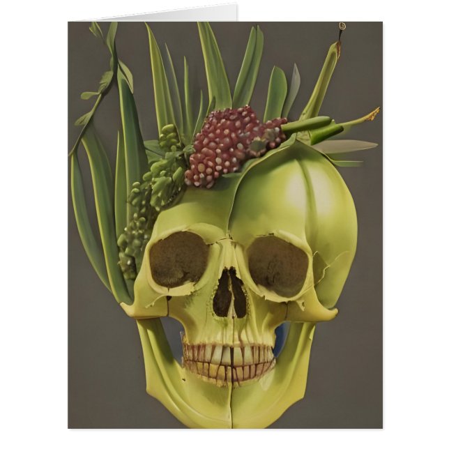Victorian Skull, Aloe, and Grapes All Occasions  (Front)
