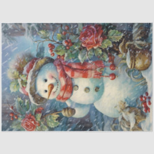Victorian Snowman Tissue Paper