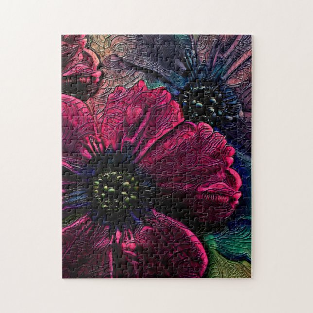 Victorian Splendour:  Exquisite Floral Design  Jigsaw Puzzle (Vertical)