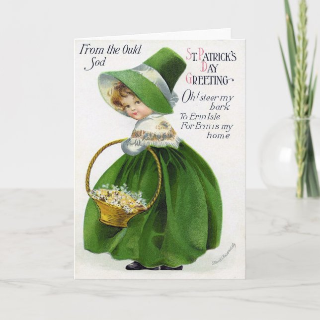 Victorian St Patrick's Day Card (Front)