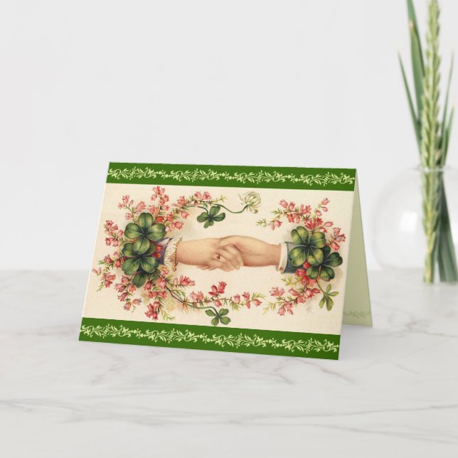 Victorian St. Patrick's Day Greeting Card (Front)