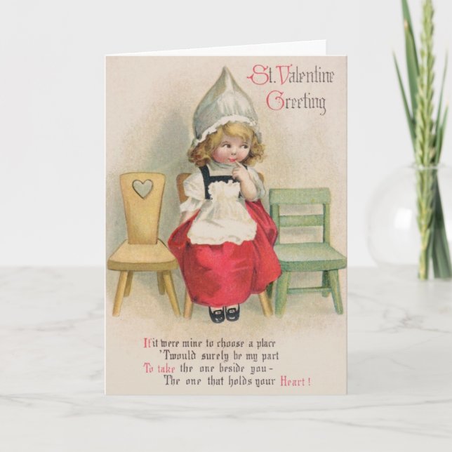 Victorian St. Valentine Greeting Card (Front)