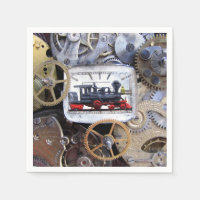 Victorian Steam Train Steampunk party dining