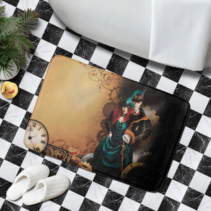 Victorian Steampunk Ball Bath Mat