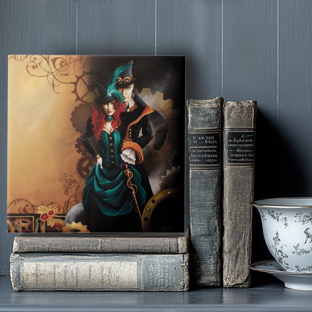 Victorian Steampunk Couple Tile (Creator Uploaded)