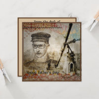 Victorian Steampunk Inventor Scientist Telescope