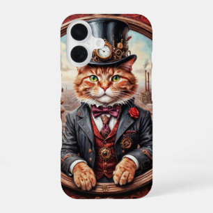 Victorian steampunk noble cat with top hat cover