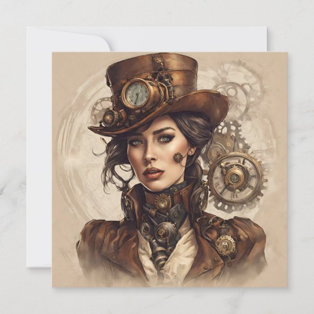 Victorian Steampunk Portrait of a Woman (Front)