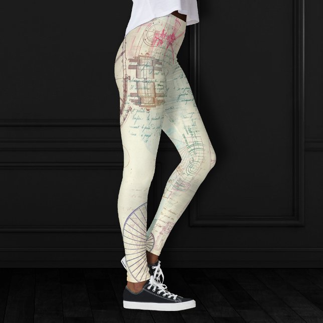 Victorian Steampunk | Watercolor Grunge Pastel Leggings (Creator Uploaded)