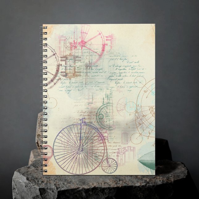 Victorian Steampunk | Watercolor Grunge Pastel Notebook (Creator Uploaded)