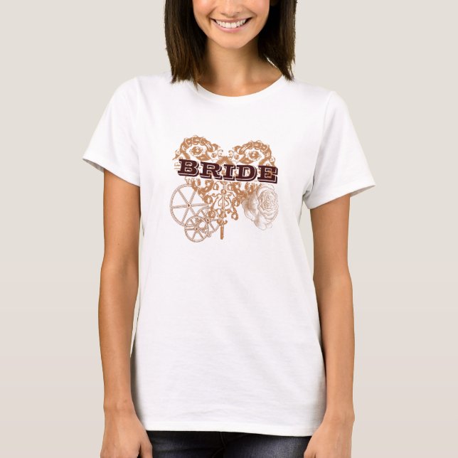 Victorian Steampunk Wedding Bride T-shirt (Front)