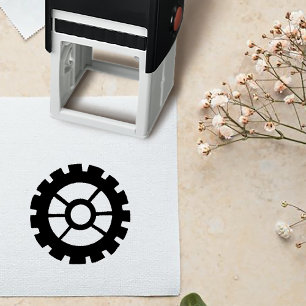 Victorian Steampunk Wedding Self-inking Stamp
