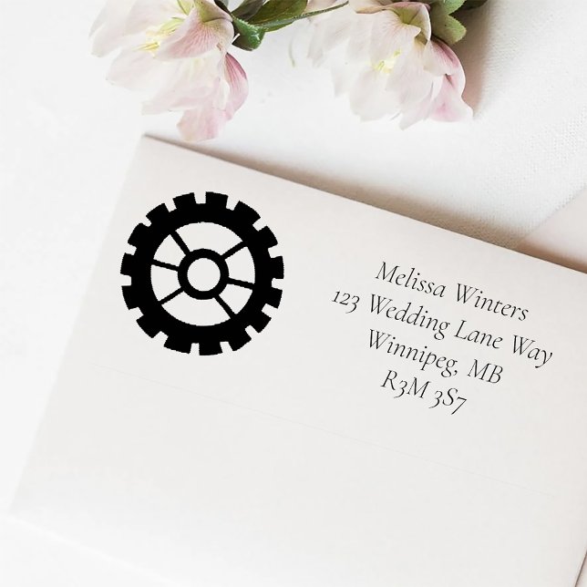 Victorian Steampunk Wedding Self-inking Stamp (Creator Uploaded)