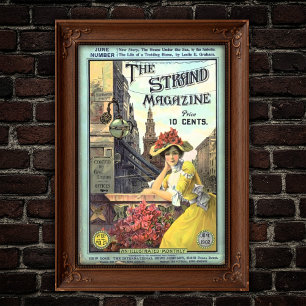 Victorian Strand Magazine Cover Illustration Poster