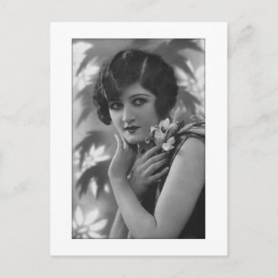 Victorian stunning in black and white postcard