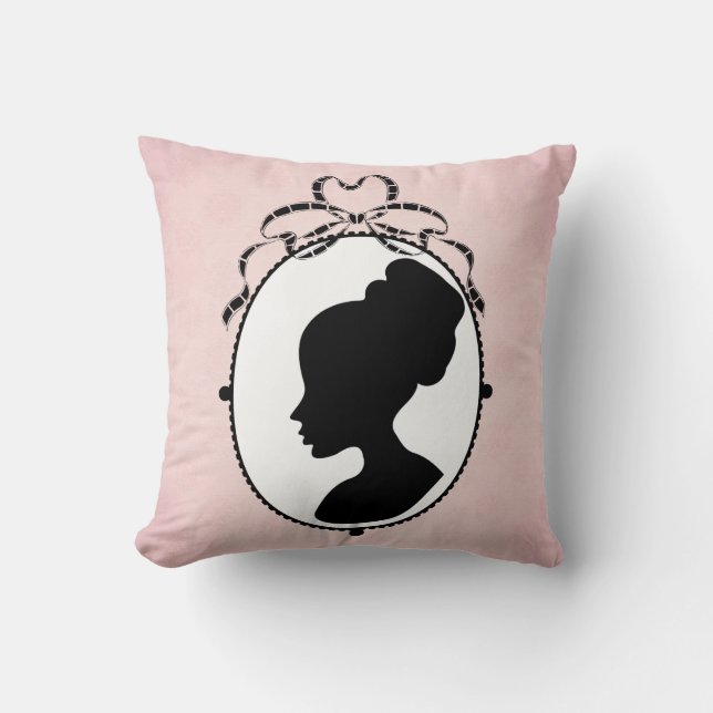 Victorian Style 60s Cameo Cushion (Front)