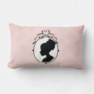 Victorian Style 60s Cameo Lumbar Cushion