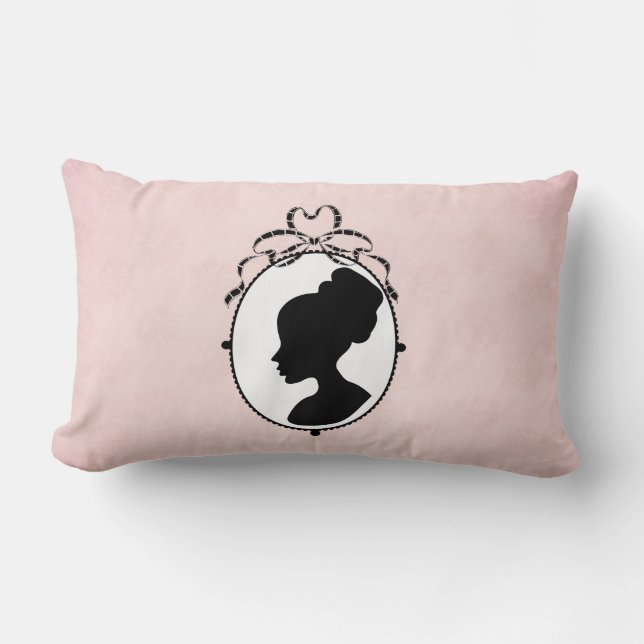 Victorian Style 60s Cameo Lumbar Cushion (Front)