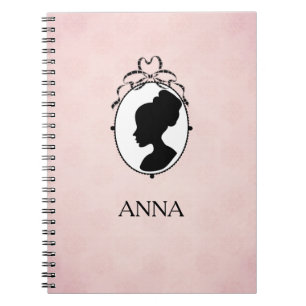 Victorian Style 60s Cameo Notebook