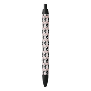 Victorian Style 60s cameo pink pattern pen