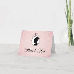 Victorian Style Cameo Thank You Card