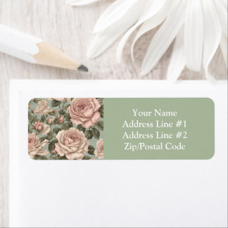 Victorian Style Country Garden Rose Print