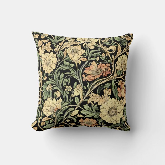 Victorian-style floral pattern  cushion (Front)