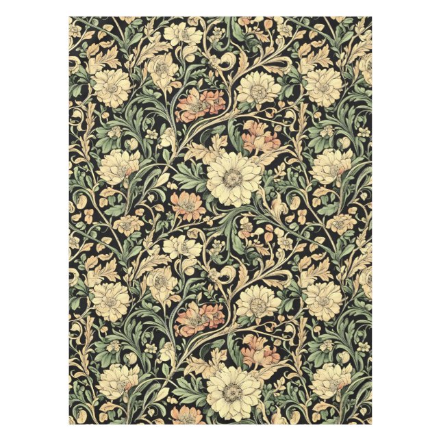 Victorian-style floral pattern  tablecloth (Front)