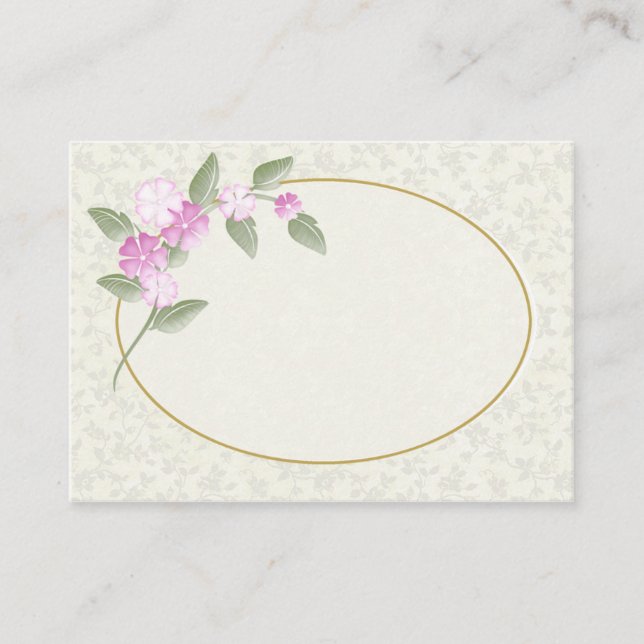 Victorian style Name Place Cards (Front)