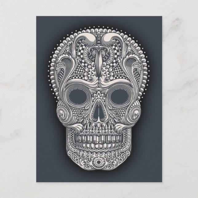Victorian Sugar Skull Postcard (Front)