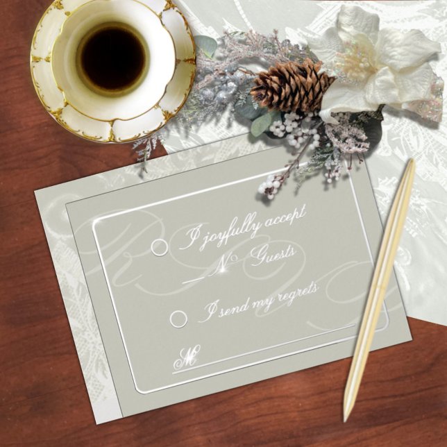Victorian Tapestry Cream Response Foil Card  (Creator Uploaded)