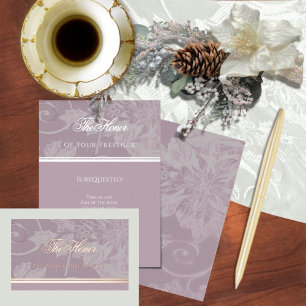 Victorian Tapestry Mauve Invitation Card